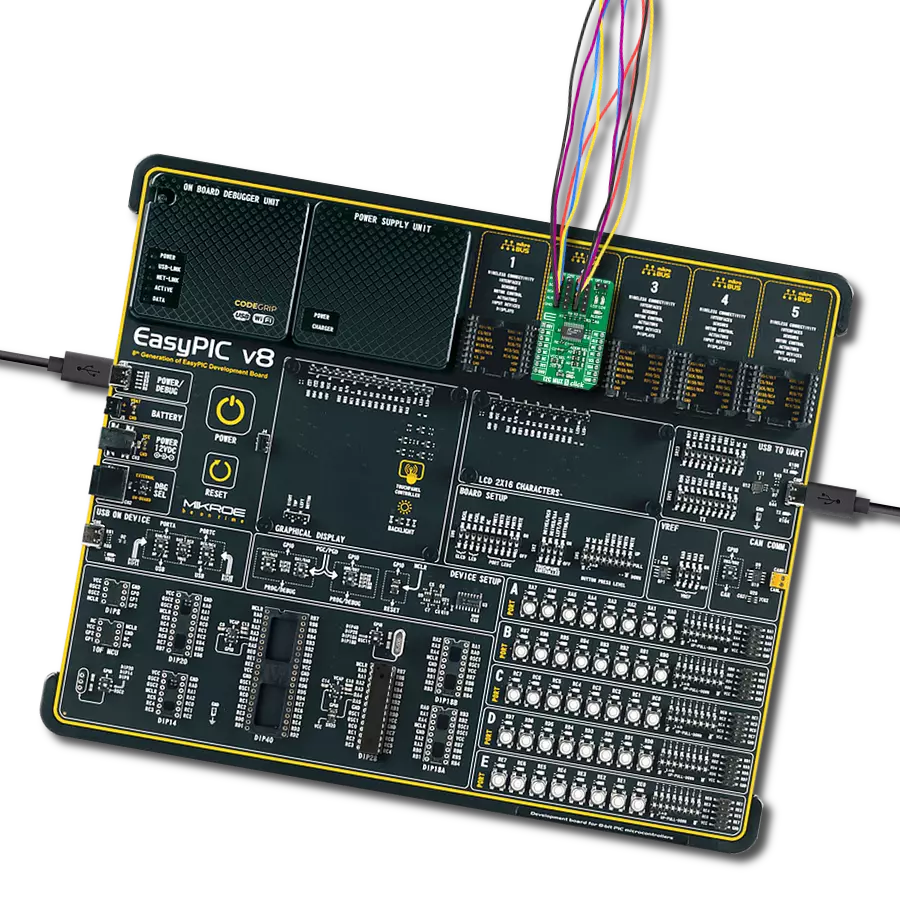 I2C MUX 5 Click with EasyPIC v8
