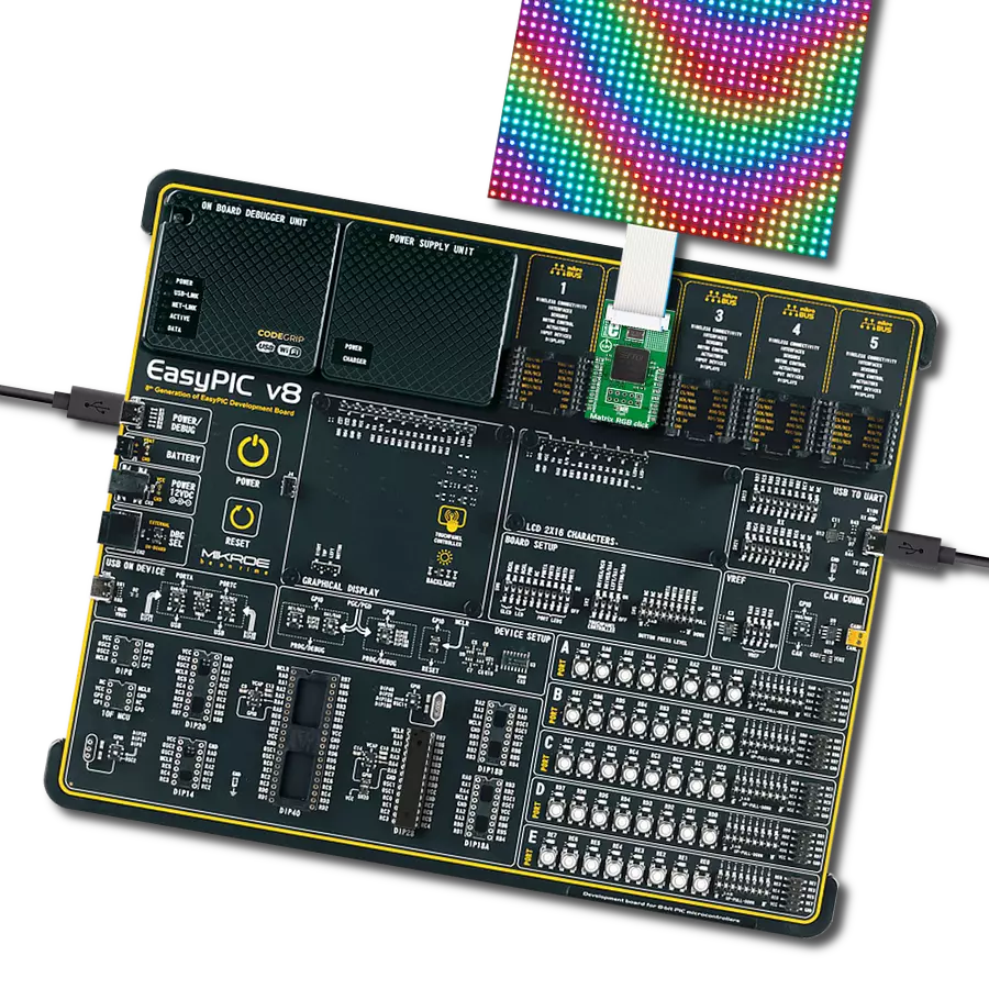 Matrix RGB Click with EasyPIC v8