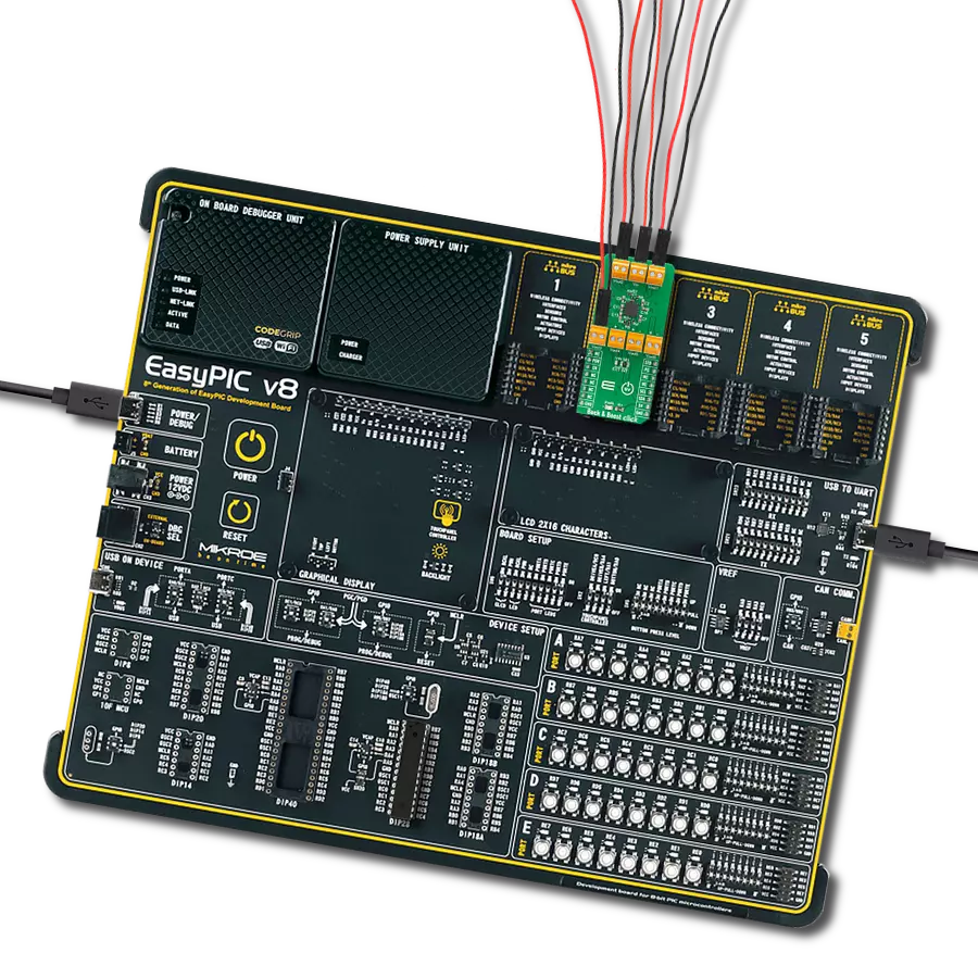 Buck & Boost Click with EasyPIC v8