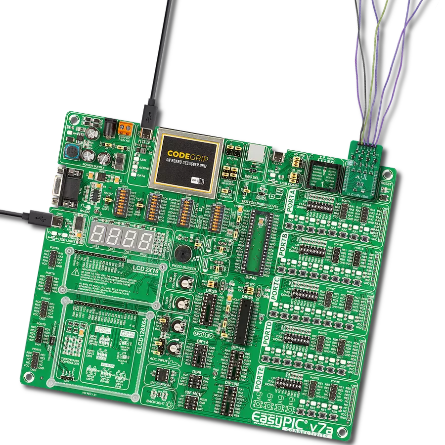 LLC-SPI Click with EasyPIC v7a