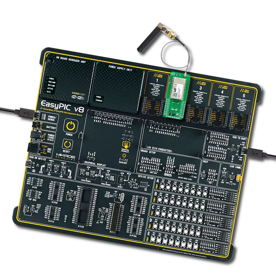 M-BUS RF 2 Click with EasyPIC v8
