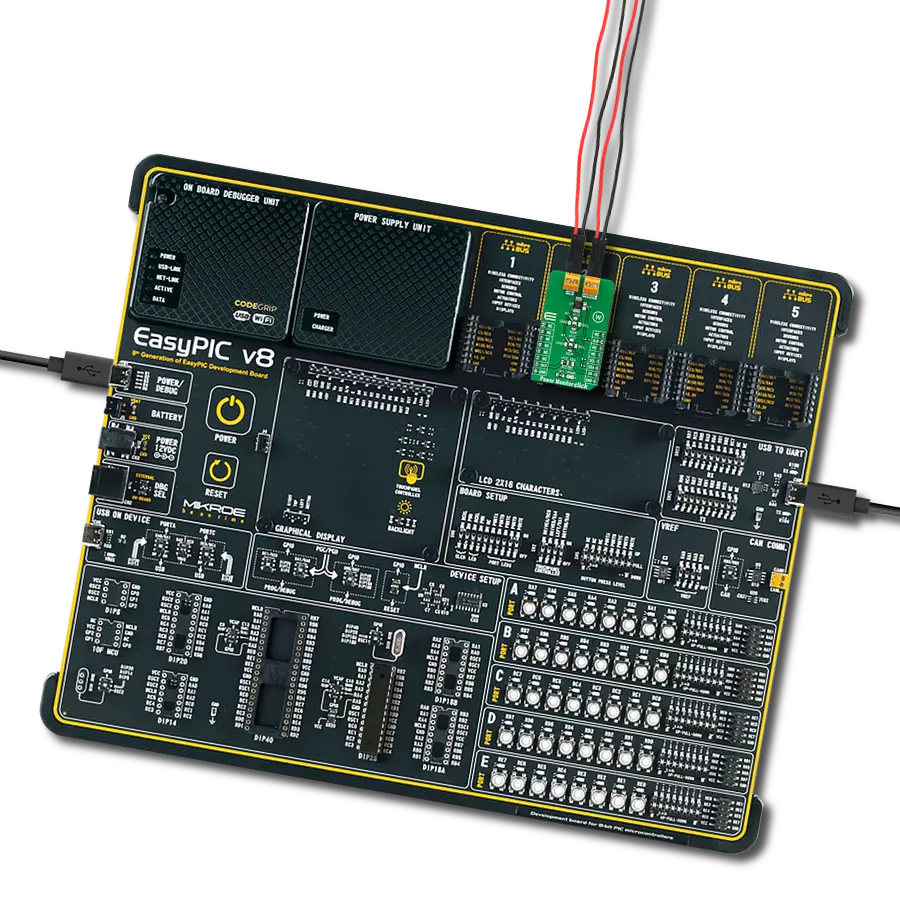 Power Monitor Click with EasyPIC v8