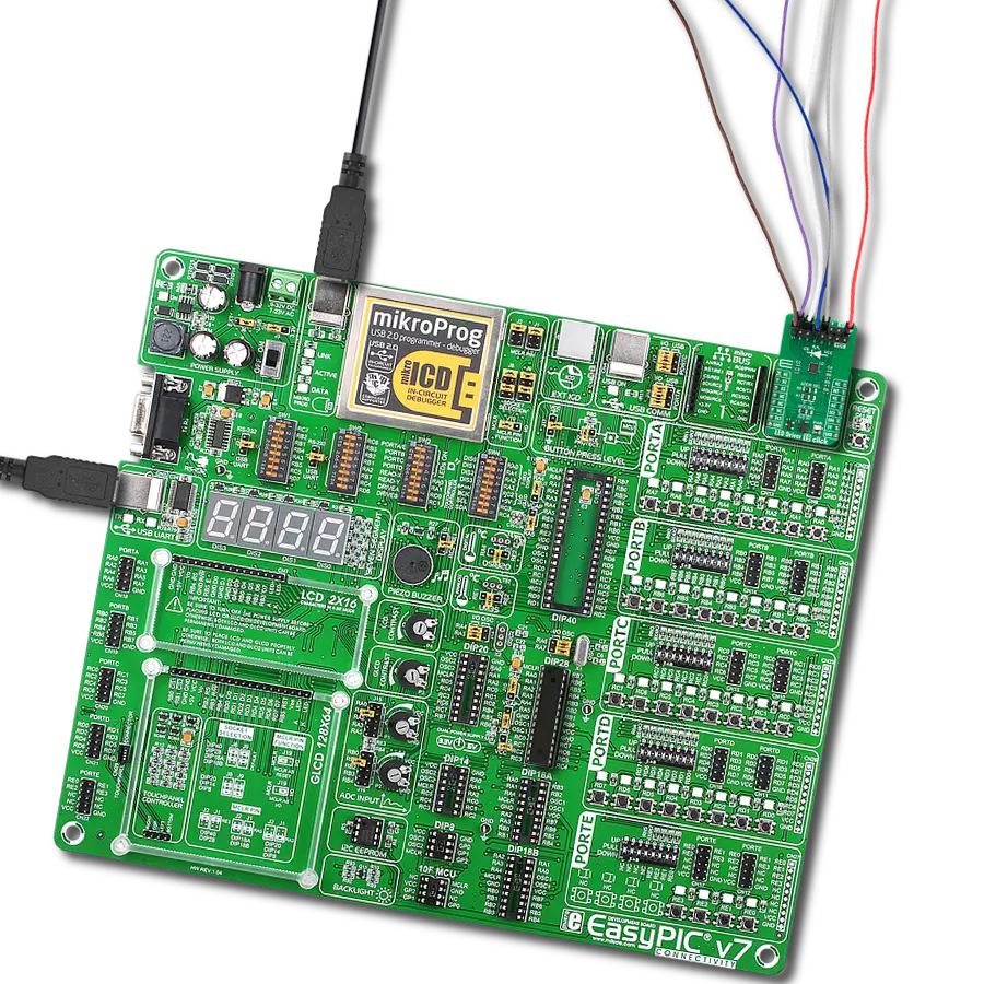 LED Driver 19 Click with EasyPIC v7