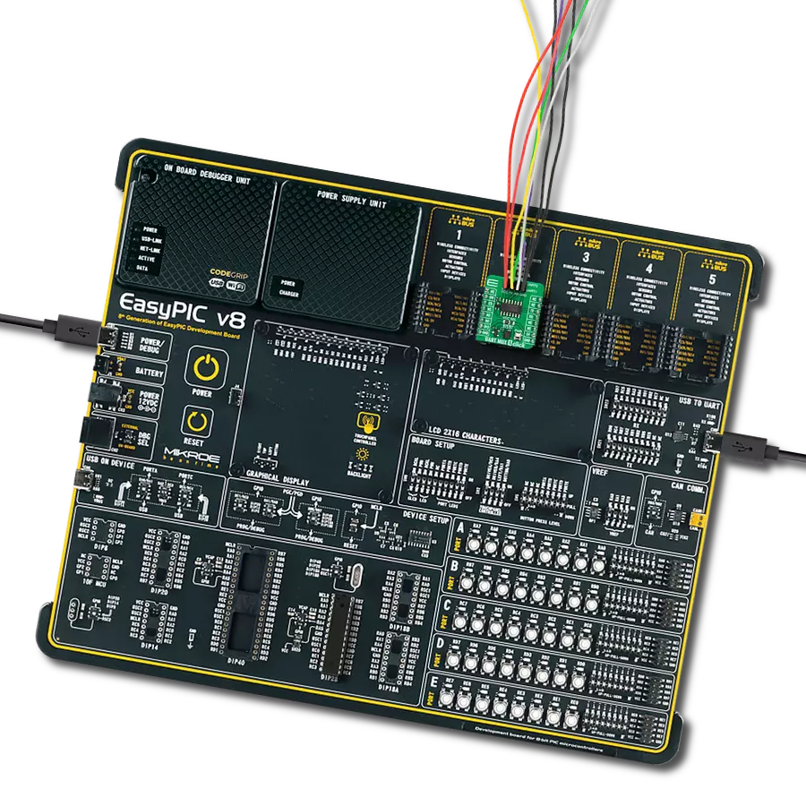 UART MUX 4 Click with EasyPIC v8