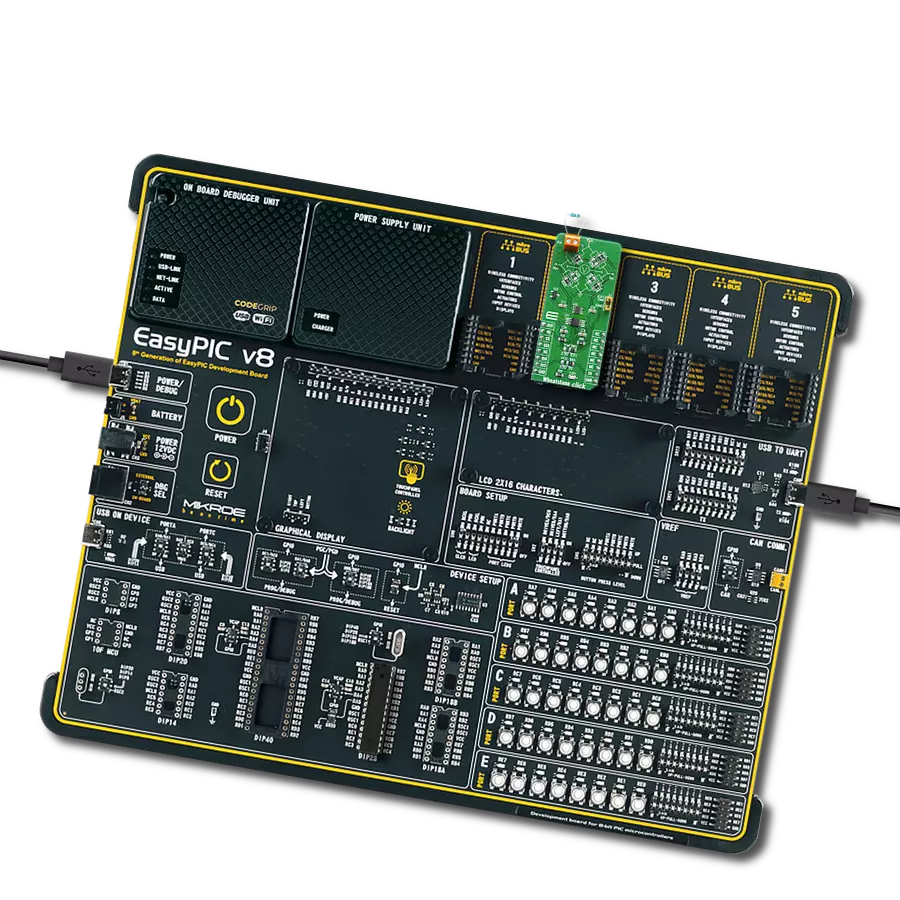 Wheatstone Click with EasyPIC v8
