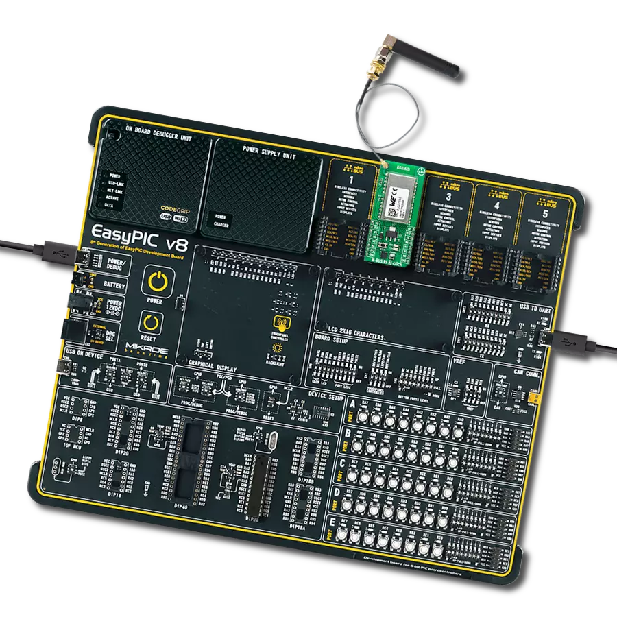 M-BUS RF 3 Click with EasyPIC v8