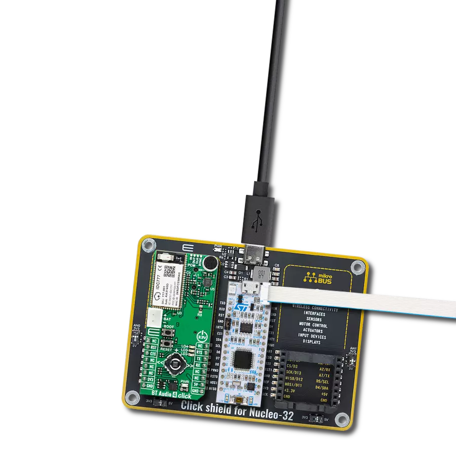 Experience high-quality wireless audio streaming over Bluetooth 5.4 with the IDC777-1 and STM32F031K6