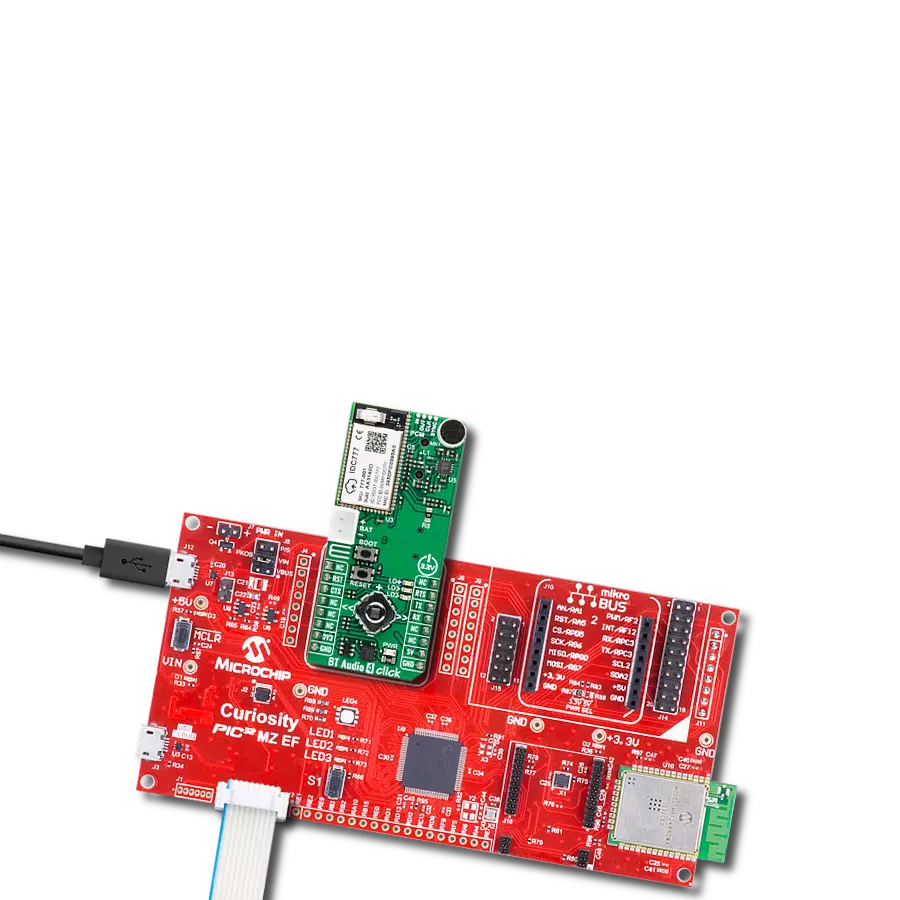 Experience high-quality wireless audio streaming over Bluetooth 5.4 with the IDC777-1 and PIC32MZ2048EFM100