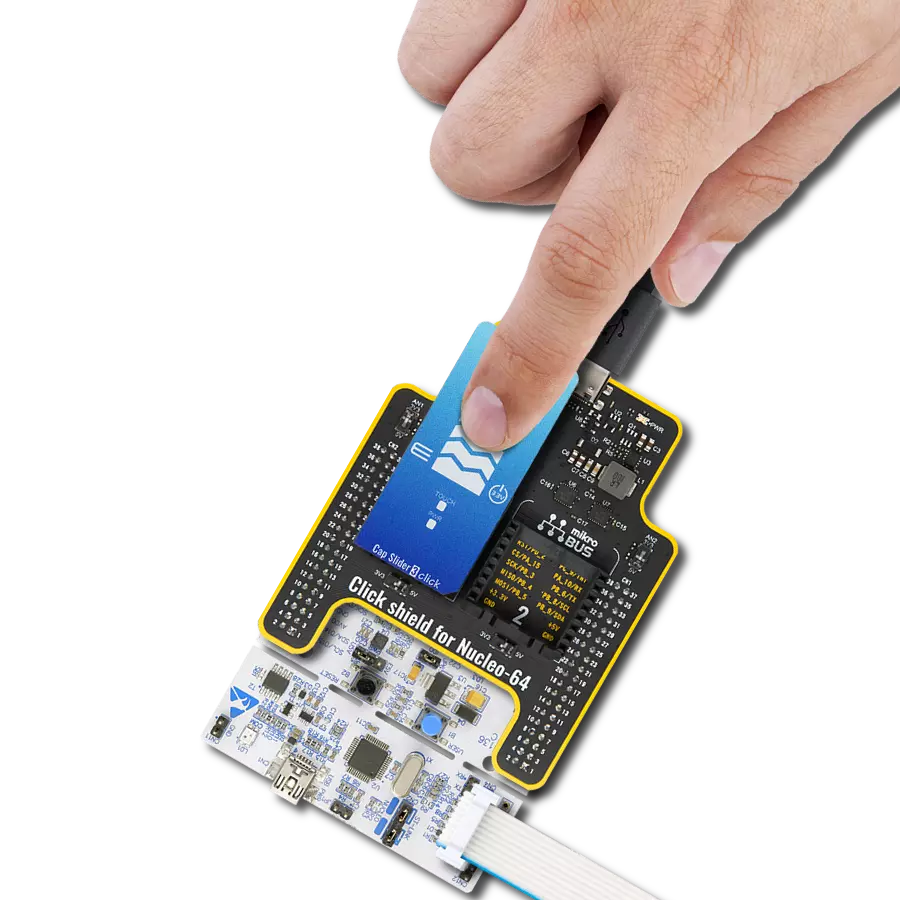 Implement capacitive sliding interface with IQS323 and STM32F446RE