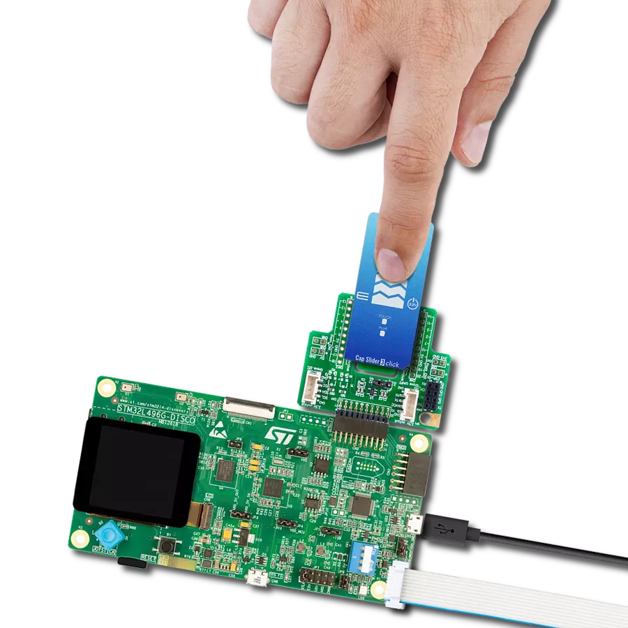 使用 IQS323 和 STM32L496AG 实现电容滑动界面