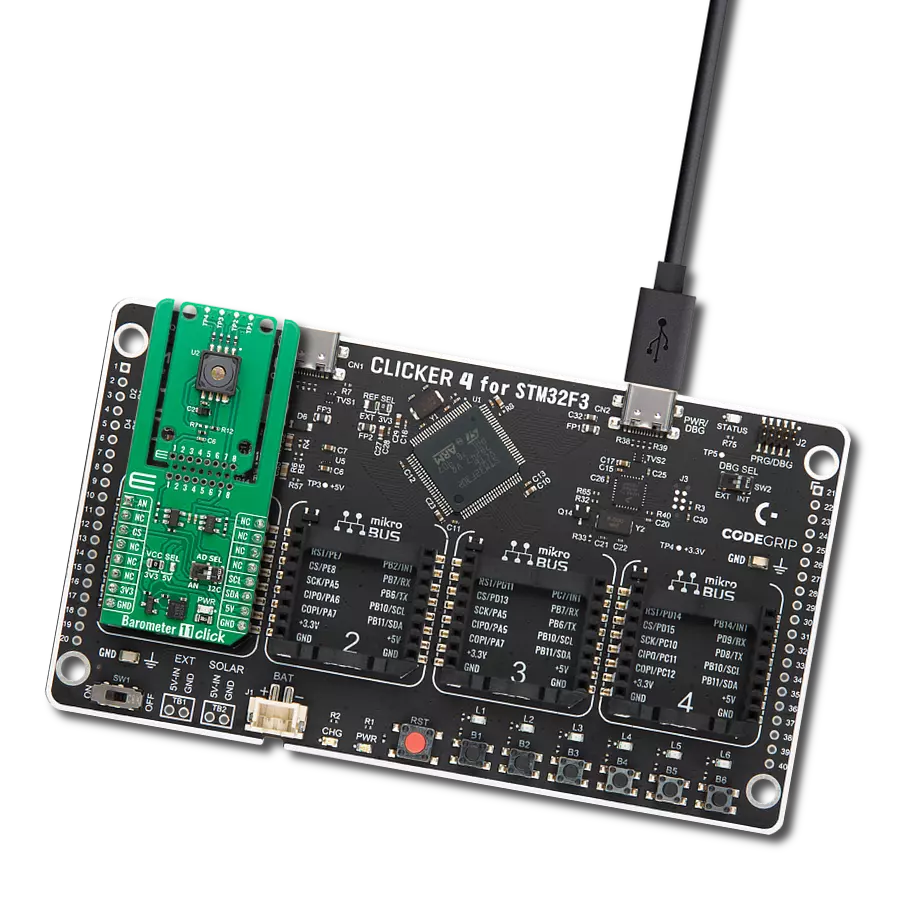 使用 KP226E3408 和 STM32F302VC，实现精确的绝对压力测量