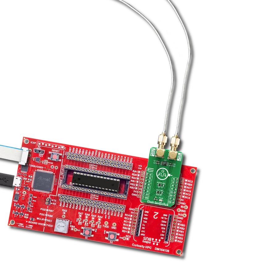 Clock Gen 3 Click with Curiosity HPC