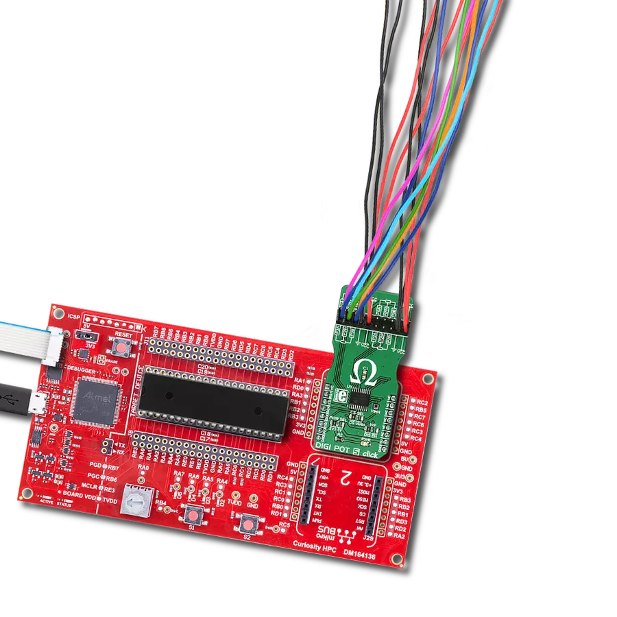 DIGI POT 5 click with Curiosity HPC
