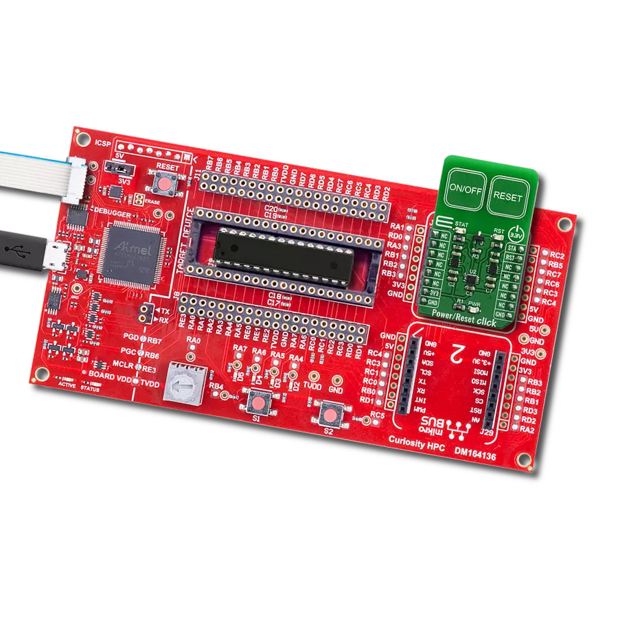 Power/Reset Click with Curiosity HPC