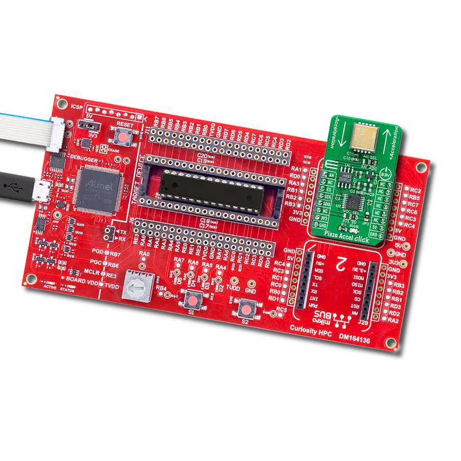 Piezo Accel Click with Curiosity HPC
