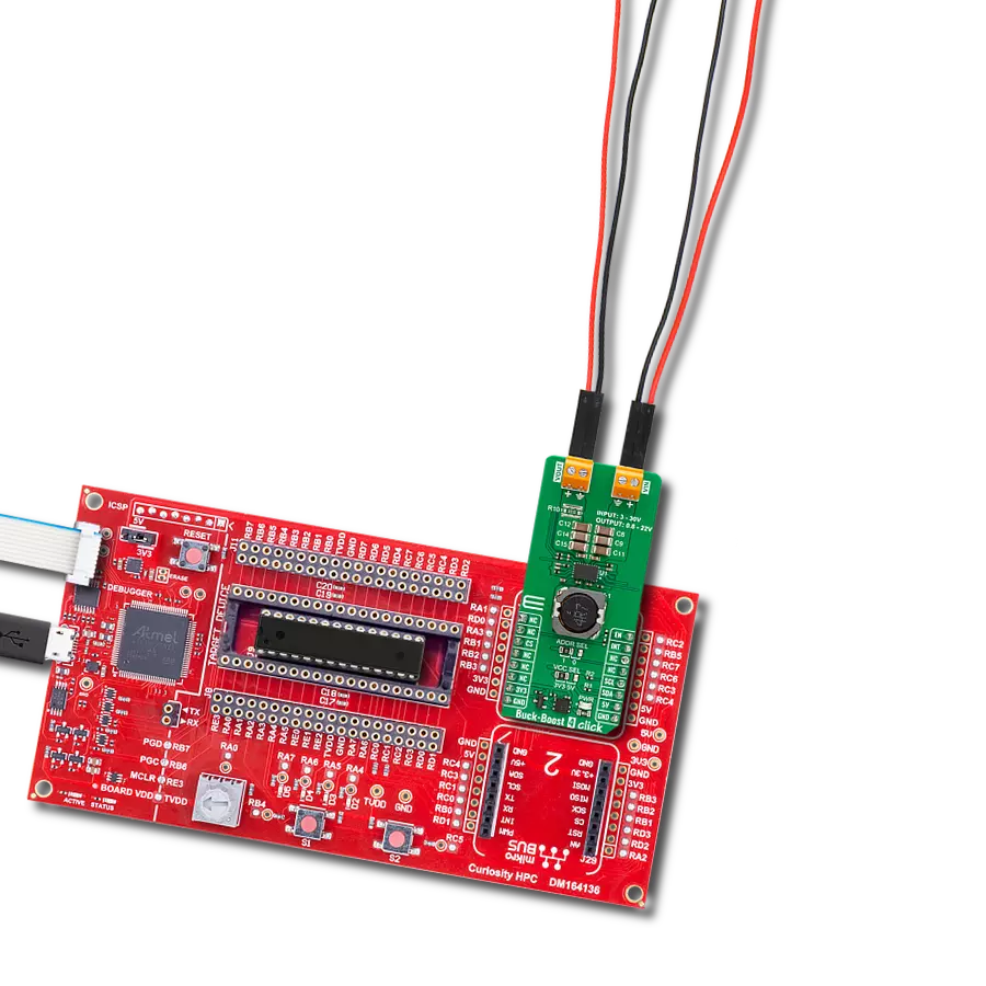 Buck-Boost 4 Click with Curiosity HPC