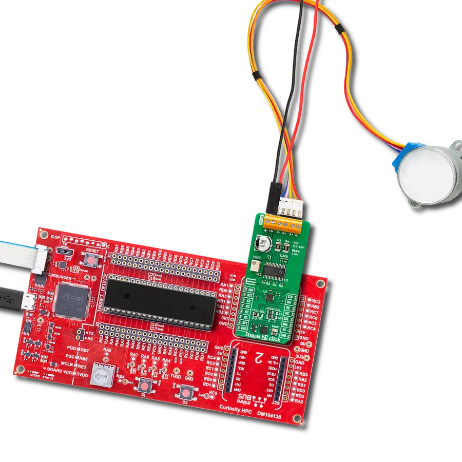 Stepper 21 Click with Curiosity HPC