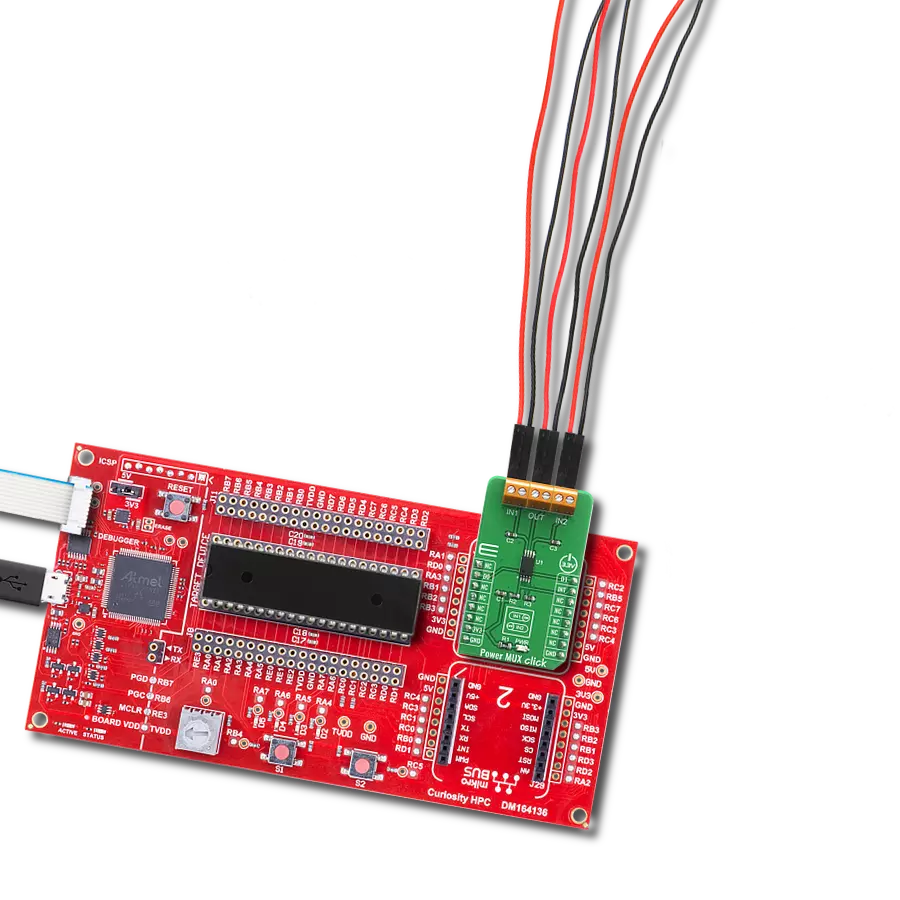 Power MUX Click with Curiosity HPC