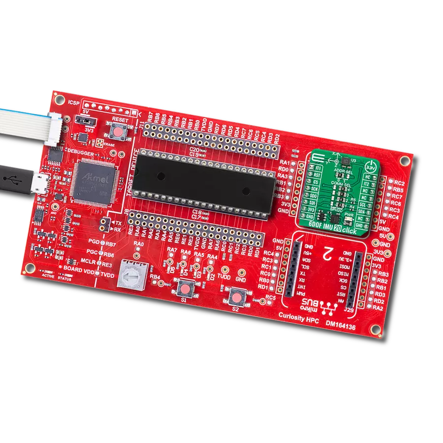 6DOF IMU 20 Click with Curiosity HPC