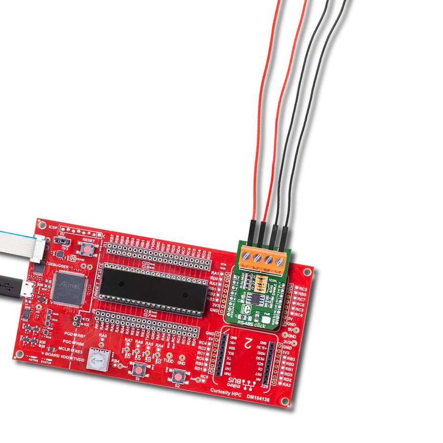 RS485 Click 5V with Curiosity HPC
