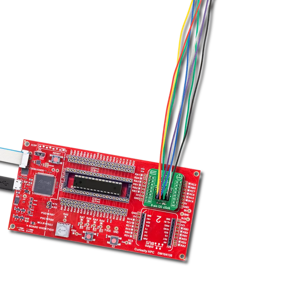8-pin I2C Click with Curiosity HPC