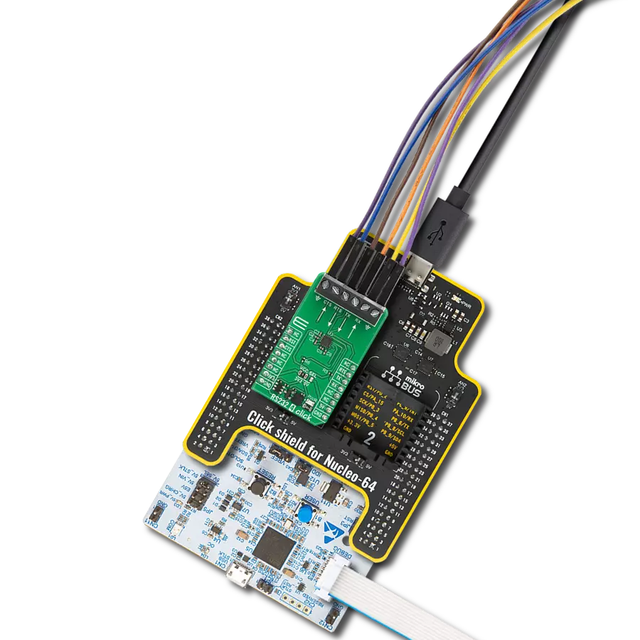 Add RS232 connectivity to embedded systems with distortion-free transmission using TRSF3232E and STM32G474RE