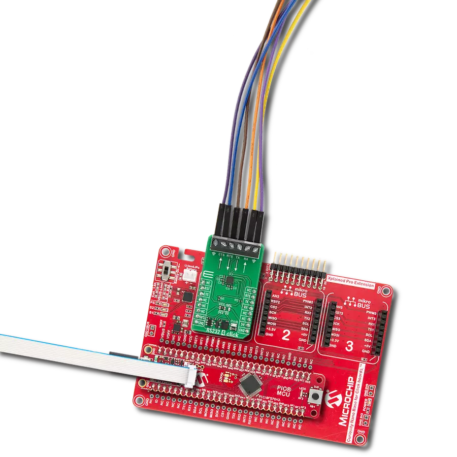 Add RS232 connectivity to embedded systems with distortion-free transmission using TRSF3232E and PIC18F57Q43