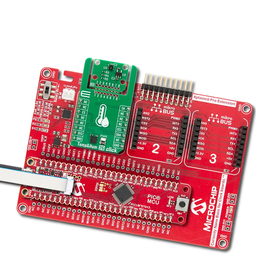 Add temperature and humidity measurement to any embedded design with ENS211 and PIC18F57Q43