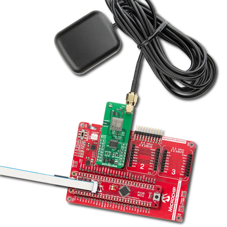 Get satellite-based positioning and navigation with LC76G (AB) and PIC18F57Q43