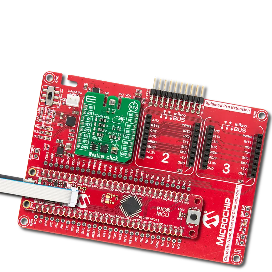 Accurately monitor and control indoor climate conditions using BME280 and PIC18F57Q43