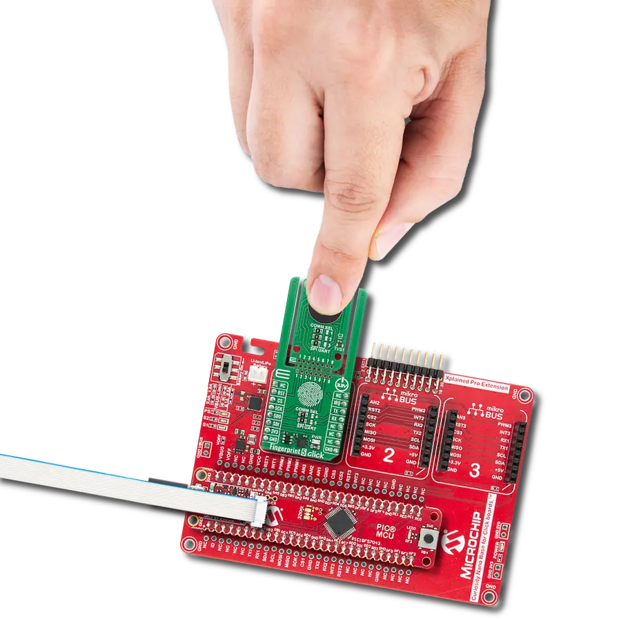 Integrate advanced fingerprint capture into embedded designs with FPC2530 (100026222) and PIC18F57Q43