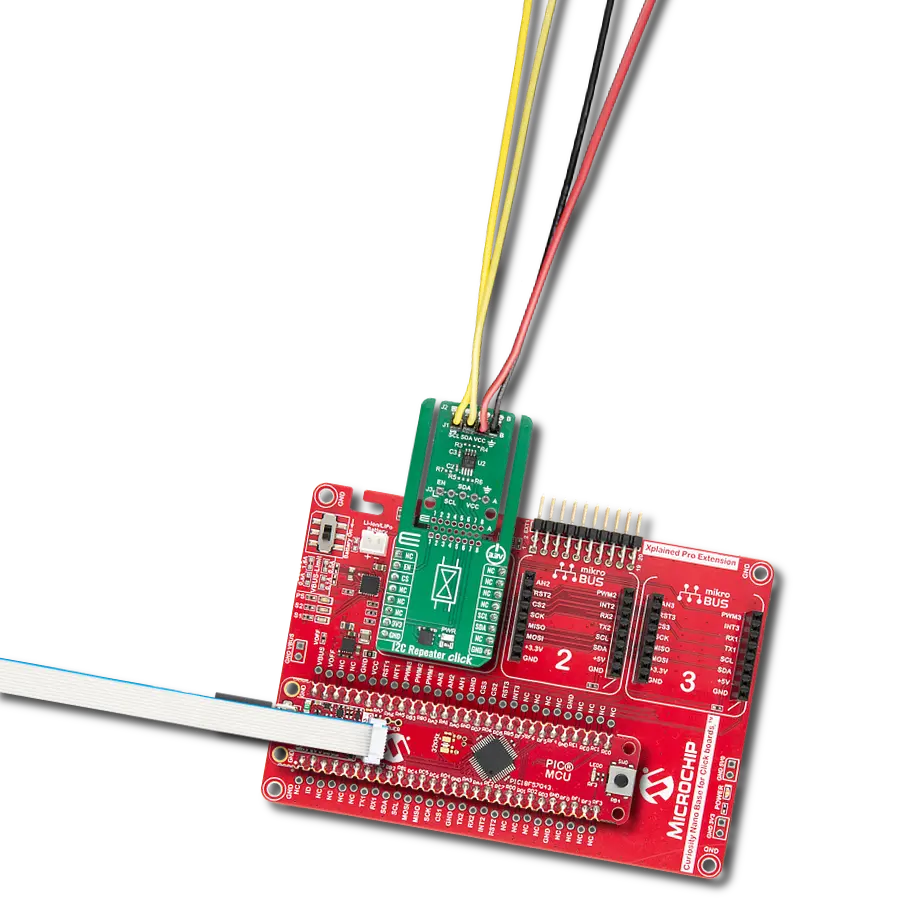 Add low-power I2C repeat and acceleration to high-speed designs with NCA9700 and PIC18F57Q43