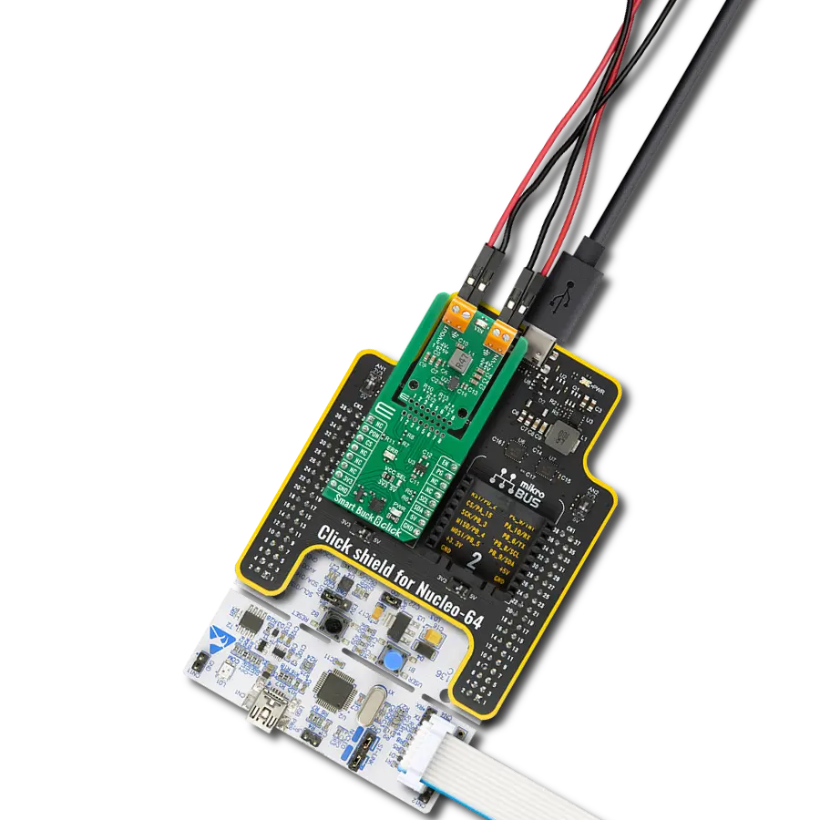 Add flexible high-current step-down power for embedded systems with the TPS6286B08 and STM32F410RB
