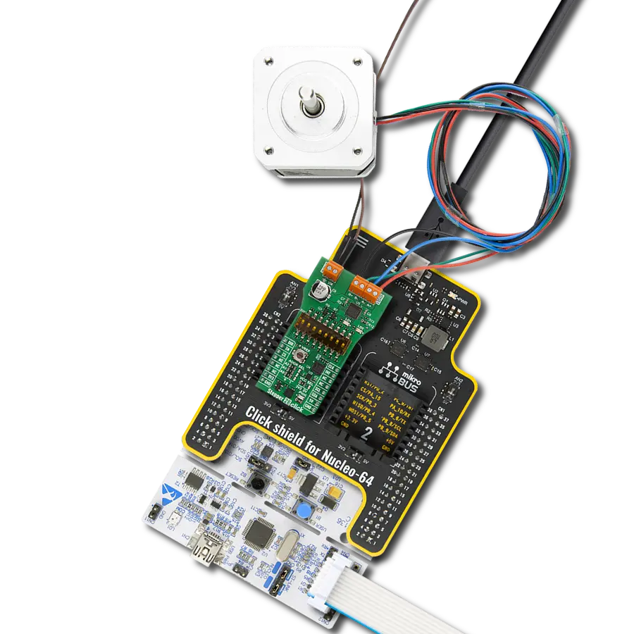 Drive 2-phase bipolar stepper motors with TB67S559FTG and STM32L073RZ