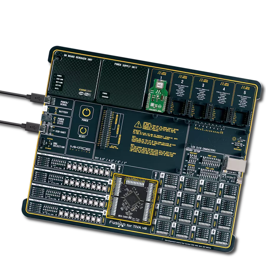RN4871 click with Fusion for Tiva v8