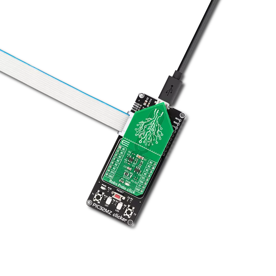 Hydro Probe Click with PIC32MZ clicker