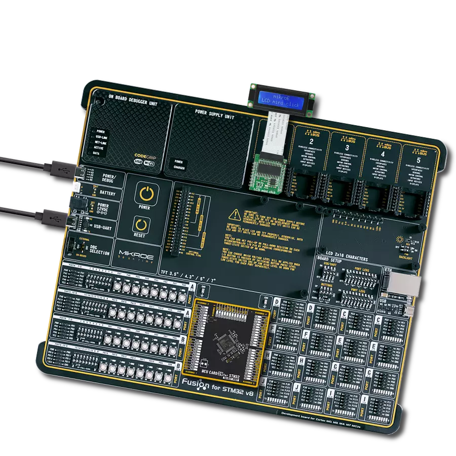 LCD mini Click with Fusion for STM32 v8