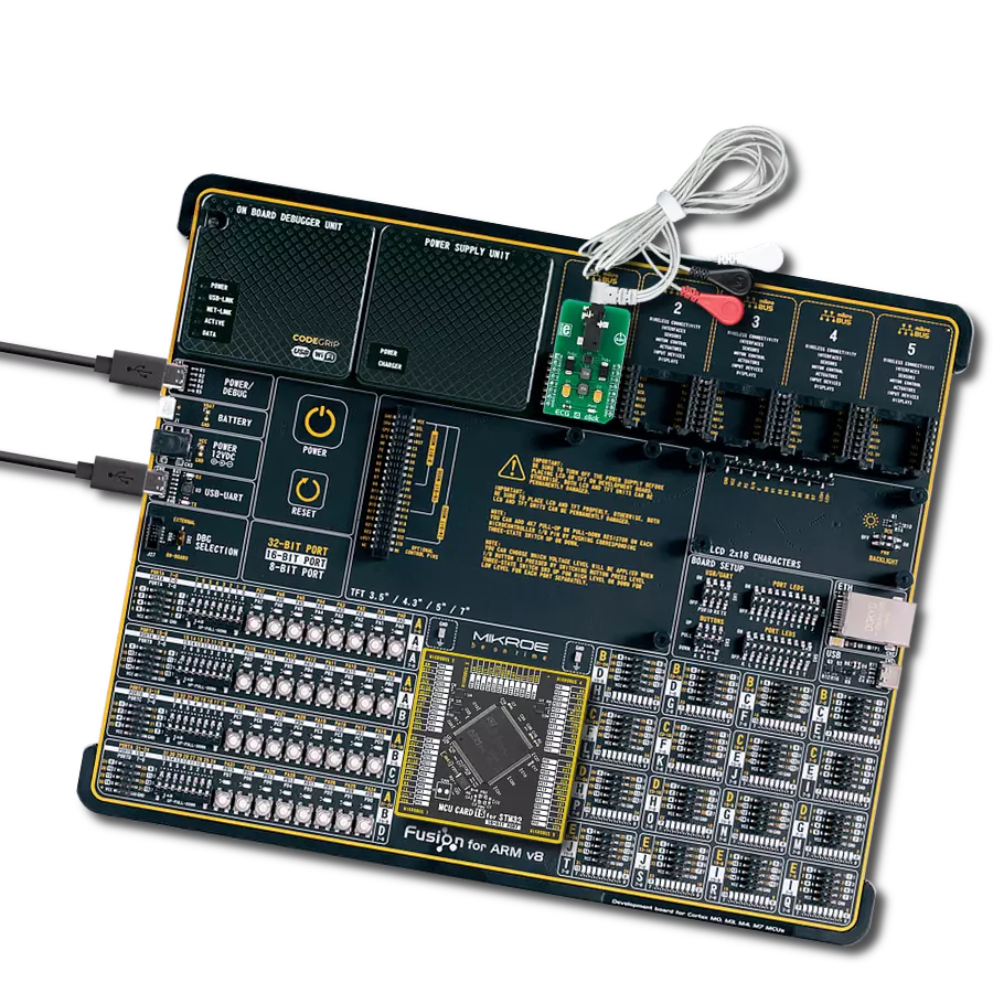 ECG 4 Click with Fusion for ARM v8