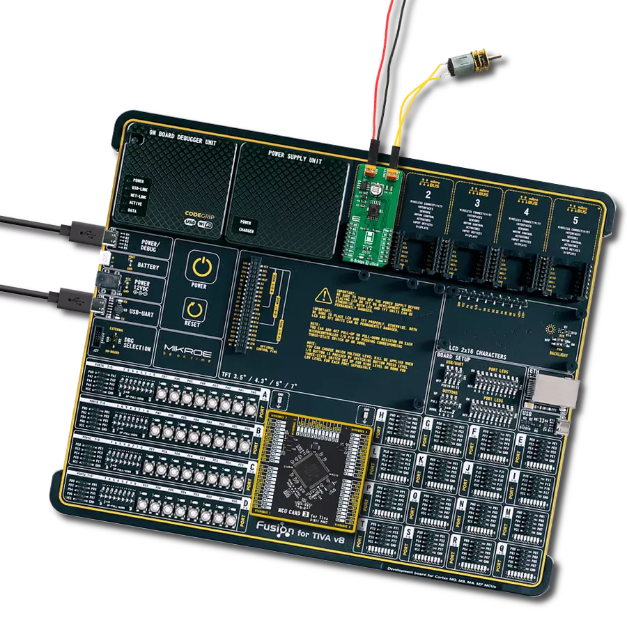 H-Bridge 3 Click with Fusion for Tiva v8