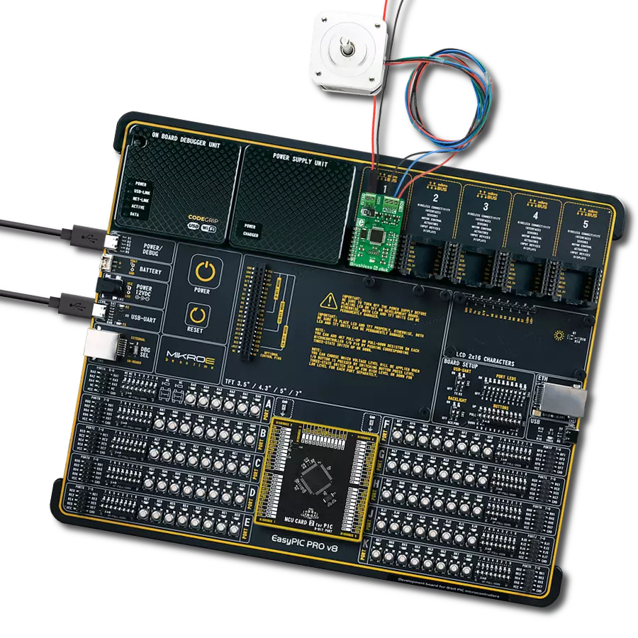 Brushless 6 Click with EasyPIC PRO v8