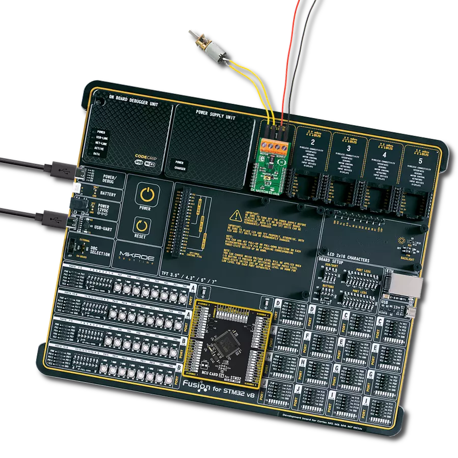DC MOTOR 4 click with Fusion for STM32 v8