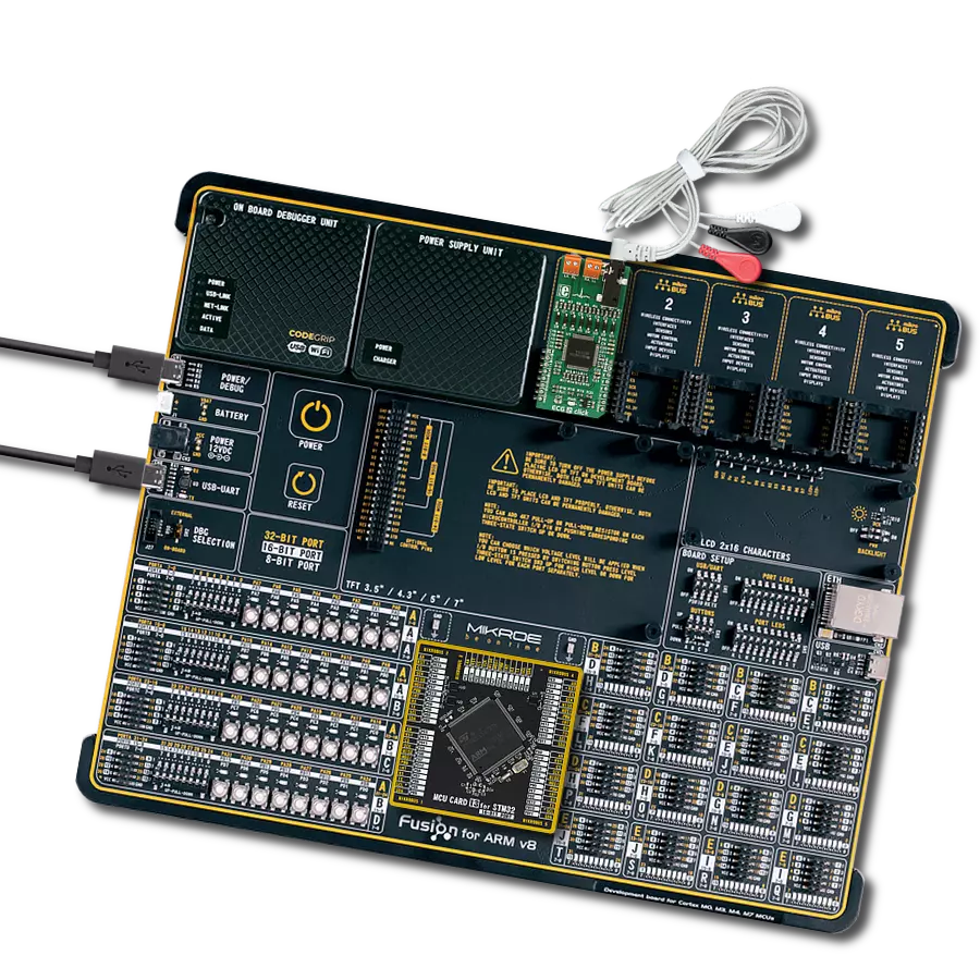 ECG 2 Click with Fusion for ARM v8