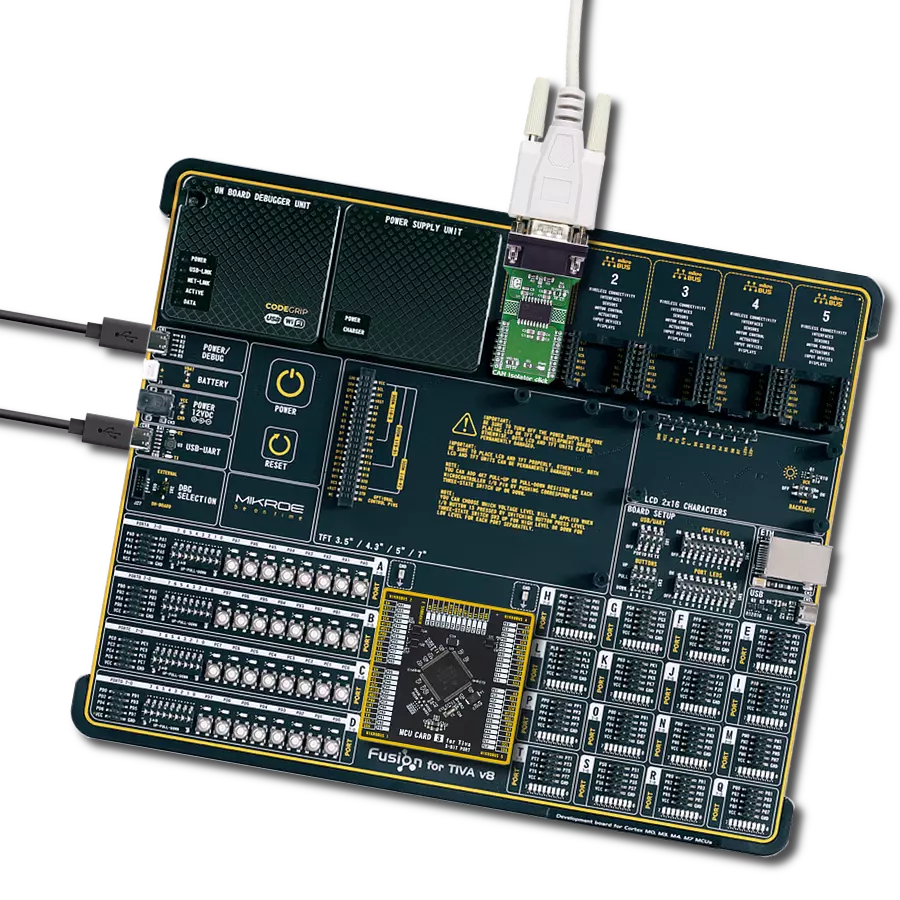 CAN Isolator Click with Fusion for Tiva v8