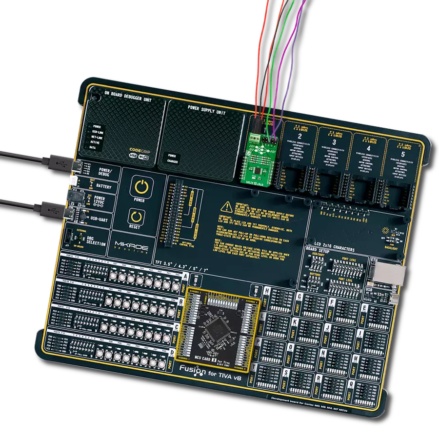 MUX 2 click with Fusion for Tiva v8