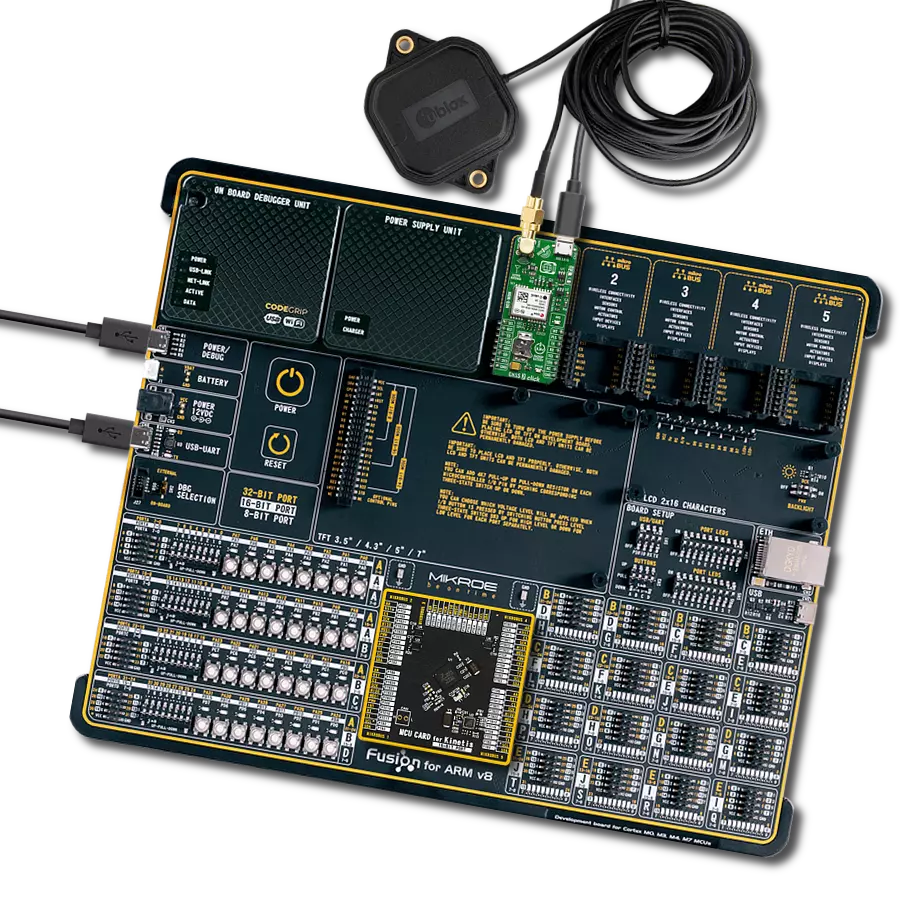GNSS 7 Click with Fusion for ARM v8