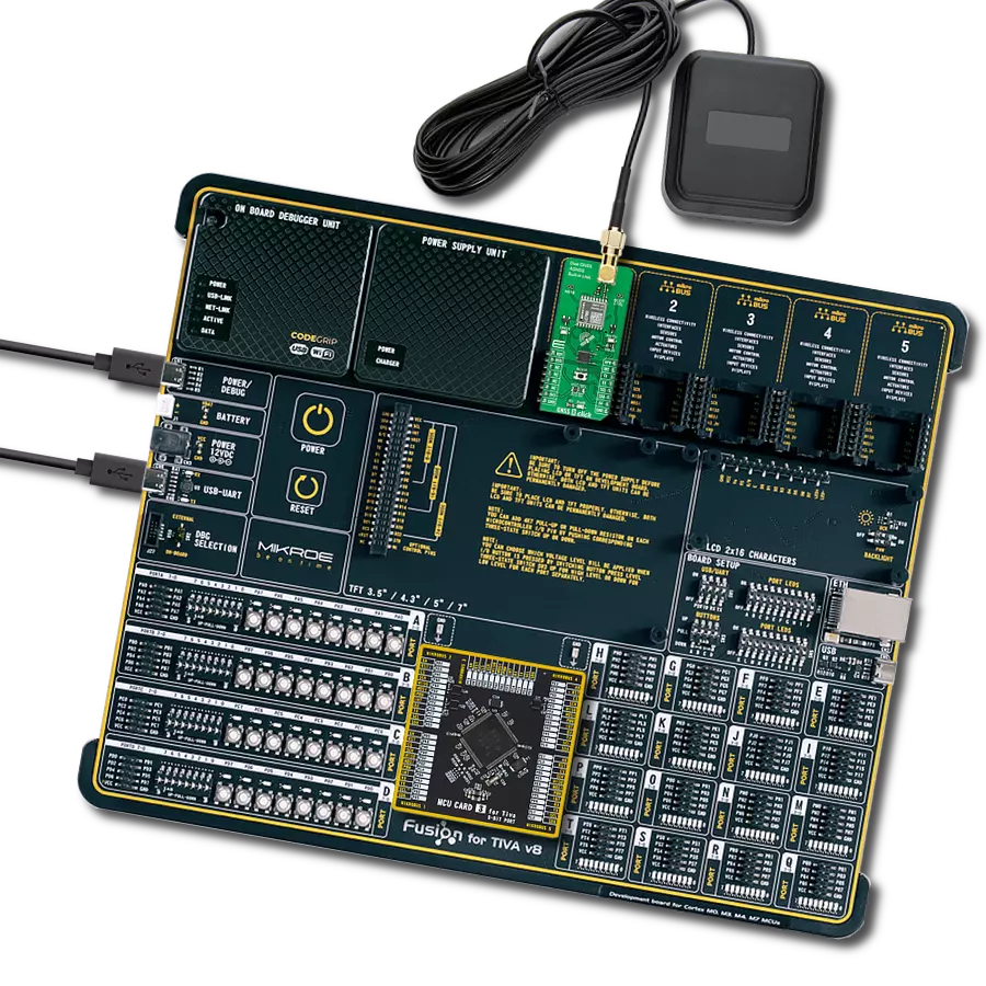GNSS 8 Click with Fusion for Tiva v8