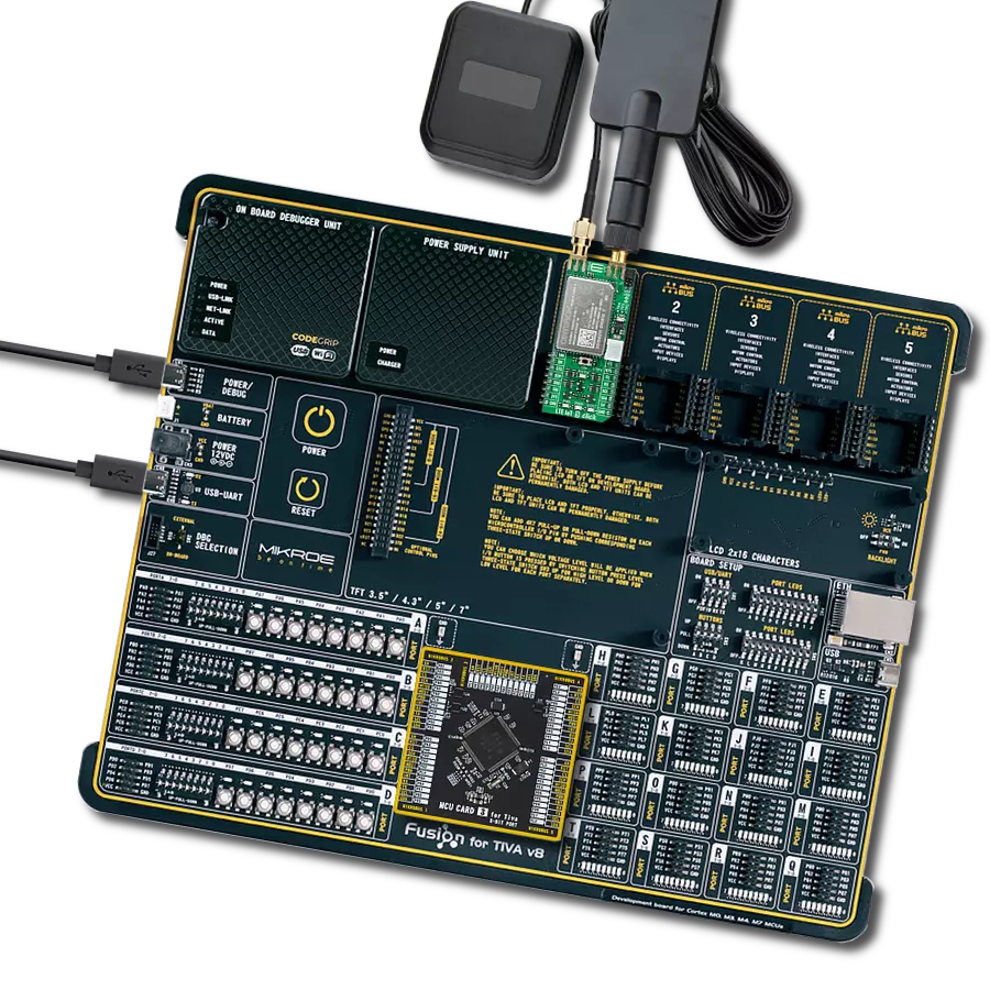 LTE IoT 9 Click with Fusion for Tiva v8
