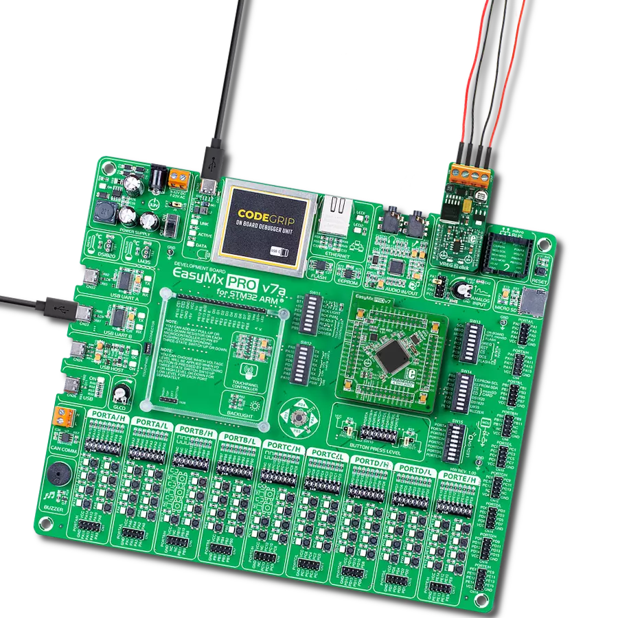 VREG 2 Click with EasyMx PRO v7a for STM32