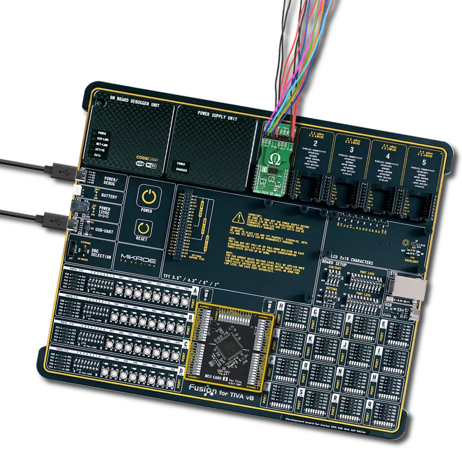 DIGI POT 5 click with Fusion for Tiva v8