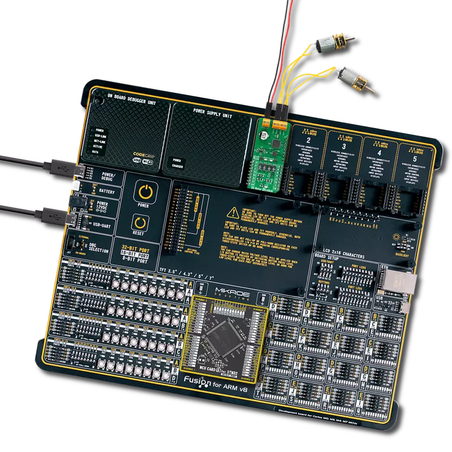 Control any common DC motor using Fusion for ARM v8 and STM32F723ZE ...